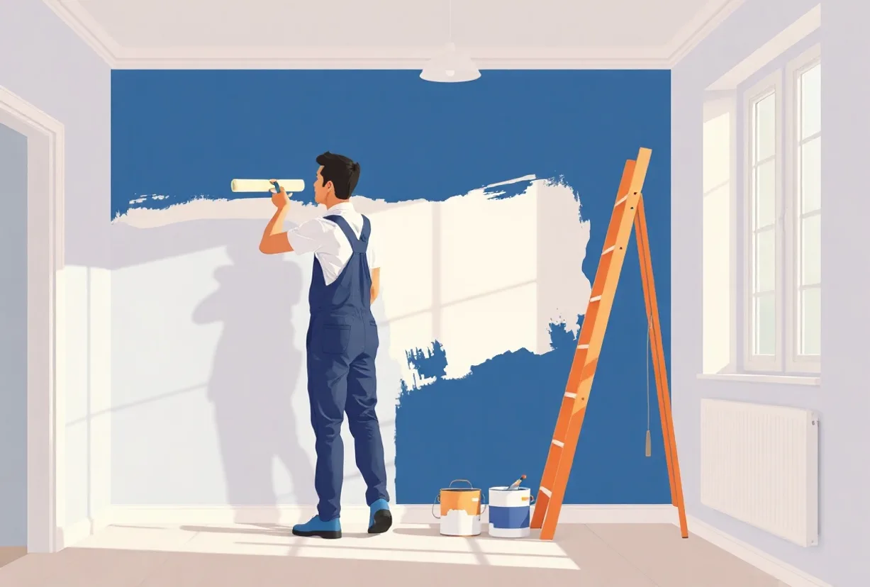 Peintre Le Haillan 33185 en intervention sur un chantier